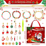 NNEDSZ M-18 Christmas Jewelry Advent Calendar - DIY Charm Bracelet Kit with 24 Days of Surprises