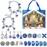 NNEDSZ M-11 Christmas Jewelry Advent Calendar - DIY Charm Bracelet Kit with 24 Days of Surprises