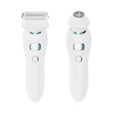 NNEDSZ U34 White 2-in-1 Electric Razor for Women - Multifunctional Rechargeable Hair Removal Shaver