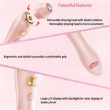 NNEDSZ U34 White 2-in-1 Electric Razor for Women - Multifunctional Rechargeable Hair Removal Shaver