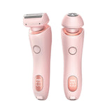 NNEDSZ Pink 2-in-1 Electric Razor for Women - Multifunctional Rechargeable Hair Removal Shaver
