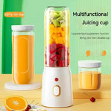 NNEDSZ Portable Rechargeable Blender - 450ml High-Speed Personal Smoothie Maker