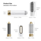 NNEDSZ White 5-in-1 Hot Air Styler - Multifunctional Hair Dryer and Curler with 3-Speed Control, 220V