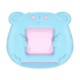 NNEDSZ Blue Bear-Shaped Early Education Card Reader - Interactive Learning Toy with 510 Flashcards for Kids