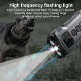 NNEDSZ P9 Ultrasonic Dog Repellent Device - Dual-Mode Flashlight and Ultrasonic Dog Deterrent