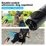 NNEDSZ P10 Black  Ultrasonic Dog Repellent Device - Dual-Mode Flashlight and Ultrasonic Dog Deterrent