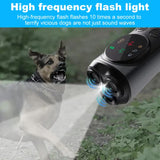 NNEDSZ P10 Black  Ultrasonic Dog Repellent Device - Dual-Mode Flashlight and Ultrasonic Dog Deterrent