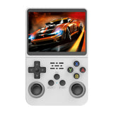 NNEDSZ White Retro Portable Gaming Console with 64GB, 1 Memory Card - 3D Games, HD Display, and Dual Joysticks