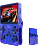 NNEDSZ Blue Retro Portable Gaming Console with 128GB, 1 Memory Card - 3D Games, HD Display, and Dual Joysticks