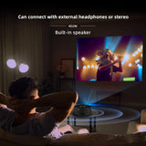NNEDSZ Portable Mini Projector with Smartphone Screen Sync, USB, and HDMI Input