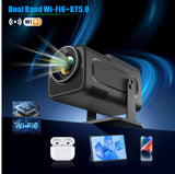 NNEDSZ HY320 Android AOSP 4K Full HD Video Projector with Wi-Fi 6 & Auto Keystone Correction