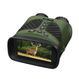 NNEDSZ Green Digital Night Vision Binoculars - 3.0'' IPS Screen, 10X Optical Zoom, 2.5K Video Recording, Infrared for 300m Range