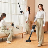 NNEDSZ Green Portable Cordless Vacuum Cleaner - 120W, 10KPa Suction, 2000mAh Battery, Lightweight Design, with Soft Brush Attachment
