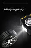 NNEDSZ Portable 12V Tire Inflator with LED Light, 120W Air Compressor for Cars, Motorcycles, Bikes, and Inflatables