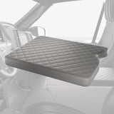 NNEDSZ Custom Center Console Cover for Ford F150/F250/F350 2015-2023 - Gray Leather Armrest Protector Pad