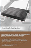 NNEDSZ Custom Center Console Cover for Ford F150/F250/F350 2015-2023 - Gray Leather Armrest Protector Pad