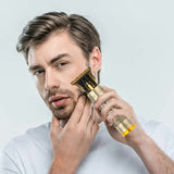 NNEDSZ 3-in-1 Professional Hair Clipper Set - Rechargeable Beard Trimmer, Nose Hair Trimmer, and Electric Shaver with USB Cable, Cleaning Brush, and Attachments