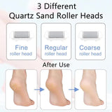 NNEDSZ Black Rechargeable Electric Foot File Callus Remover with LED Display and USB Charging