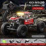 NNEDSZ Rock Antelope RC Car - 2.4GHz Simulation Off-Road Climbing Vehicle with Rechargeable Battery (Red)