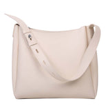 NNEDSZ White 2-Piece Women's Bucket Bag Set - Vintage Large Capacity Shoulder Tote & Crossbody Bag (Commuter Style)