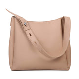 NNEDSZ Khaki 2-Piece Women's Bucket Bag Set - Vintage Large Capacity Shoulder Tote & Crossbody Bag (Commuter Style)