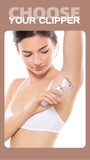 NNEDSZ Women's 4-in-1 Electric Hair Removal Razor for Sensitive Areas - Underarm, Bikini Line & Body Grooming (3028 white)
