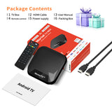 NNEDSZ Mortal TV T4 S905L Android 14 TV Box - Dual WiFi + Bluetooth, Smart TV Box, Media Streaming, High Performance(1G+8G)