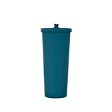 NNEDSZ 750ml Blue-green Straw Cup - 304 Stainless Steel Reusable BPA-Free Water Bottle with Leak-Proof Lid, Large Capacity, Perfect for Hydration On-the-Go