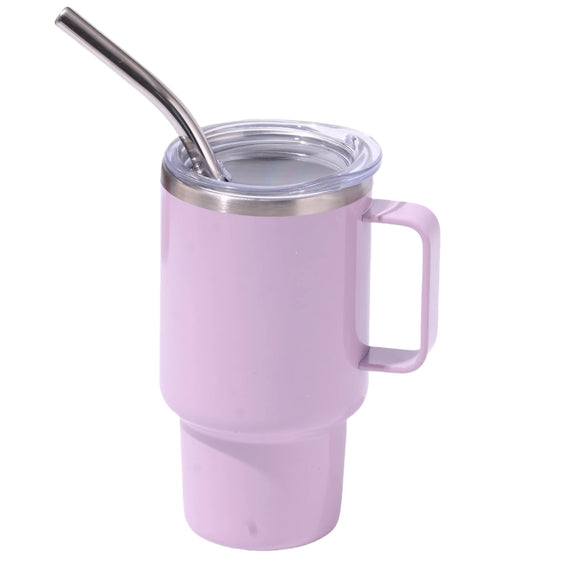 NNEDSZ 3oz Purple Sublimation Mini Car Cup - 304 Stainless Steel Straw Beer Cup, Portable Insulated Whiskey Shot Glass, Perfect for On-the-Go Drinking