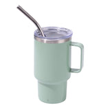 NNEDSZ 3oz Green Sublimation Mini Car Cup - 304 Stainless Steel Straw Beer Cup, Portable Insulated Whiskey Shot Glass, Perfect for On-the-Go Drinking