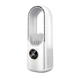 NNEDSZ White Desktop Cooling Fan with Humidifier - Bladeless USB Power Spray Air Cooler for Office, Personal Use, and Humidifying