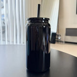NNEDSZ Black 16oz 304 Stainless Steel Insulated Travel Mug - Portable Outdoor Coffee Cup, Double-Wall Thermos for Hot & Cold Beverages