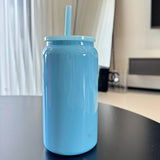 NNEDSZ Blue 16oz 304 Stainless Steel Insulated Travel Mug - Portable Outdoor Coffee Cup, Double-Wall Thermos for Hot & Cold Beverages