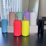 NNEDSZ Hot Pink 16oz 304 Stainless Steel Insulated Travel Mug - Portable Outdoor Coffee Cup, Double-Wall Thermos for Hot & Cold Beverages