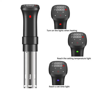 NNEDSZ Sous Vide Precision Cooker - Low Temperature Slow Cooker, 1100W Accurate Temperature Control, Includes Recipe for Perfect Steak