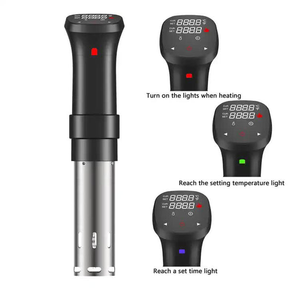 NNEDSZ Sous Vide Precision Cooker - Low Temperature Slow Cooker, 1100W Accurate Temperature Control, Includes Recipe for Perfect Steak