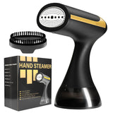 NNEDSZ Black Handheld Garment Steamer - Portable Mini Steam Iron for Home Use, Wrinkle Remover & Fabric Freshener, Small Travel-Friendly Iron for Clothes, Steam Spray Clothes Steamer