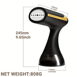 NNEDSZ White Handheld Garment Steamer - Portable Mini Steam Iron for Home Use, Wrinkle Remover & Fabric Freshener, Small Travel-Friendly Iron for Clothes, Steam Spray Clothes Steamer