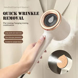 NNEDSZ Green Handheld Garment Steamer with Spray Function - Portable 2-in-1 Wet and Dry Mini Steam Iron for Clothes, Wrinkle Remover, and Fabric Freshener