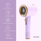 NNEDSZ Pink Handheld Garment Steamer with Spray Function - Portable 2-in-1 Wet and Dry Mini Steam Iron for Clothes, Wrinkle Remover, and Fabric Freshener