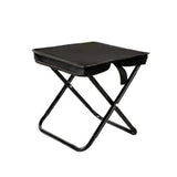 NNEDSZ Black Outdoor Folding Stool with Carrying Handle - Portable Camping Seat, Fishing Chair, Collapsible Zipper Stool for Outdoors, Queueing, and More