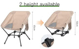 NNEDSZ Black Portable Lightweight Folding Beach Chair - Compact Fishing Chair with Square Legs for Outdoor Use