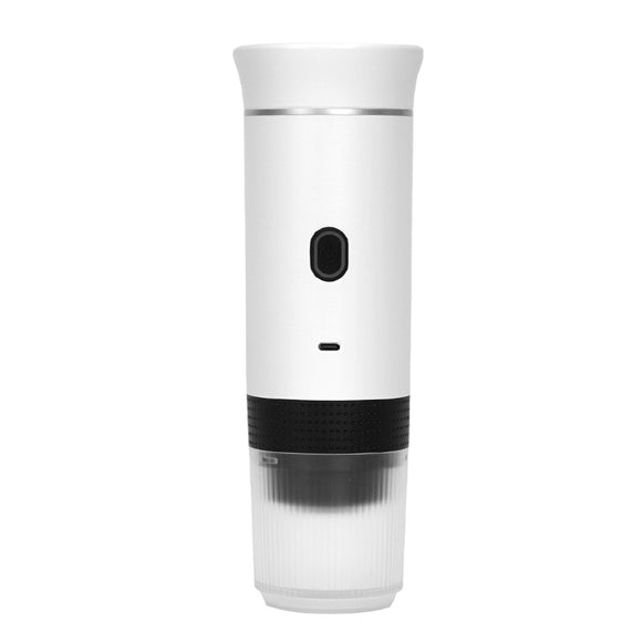 NNEDSZ White Portable Espresso Coffee Machine - Universal 3-in-1 Capsule, Coffee Powder, and Espresso Maker