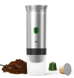 NNEDSZ White Portable Espresso Coffee Machine - Universal 3-in-1 Capsule, Coffee Powder, and Espresso Maker