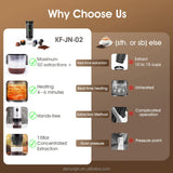 NNEDSZ White Portable Espresso Coffee Machine - Universal 3-in-1 Capsule, Coffee Powder, and Espresso Maker