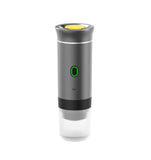 NNEDSZ Grey Portable Espresso Coffee Machine - Universal 3-in-1 Capsule, Coffee Powder, and Espresso Maker