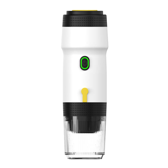 NNEDSZ White Portable Fully Automatic Espresso Coffee Machine - Universal 3-in-1 Capsule, Coffee Powder & Espresso Maker