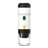 NNEDSZ White Portable Fully Automatic Espresso Coffee Machine - Universal 3-in-1 Capsule, Coffee Powder & Espresso Maker