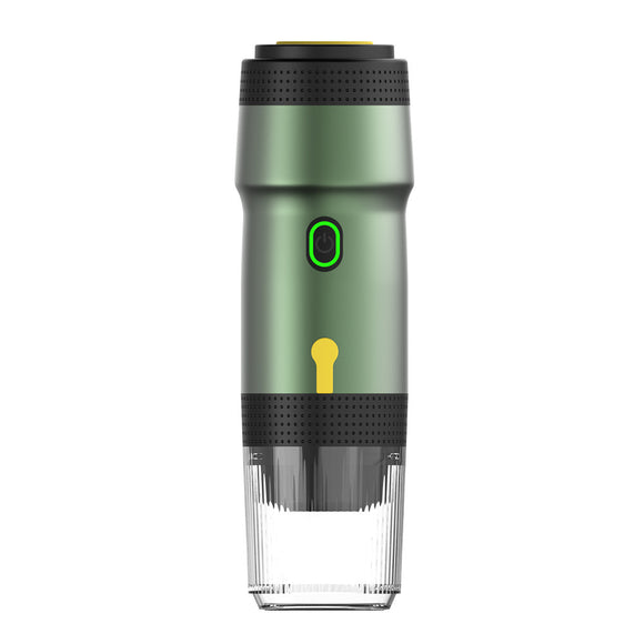 NNEDSZ Green Portable Fully Automatic Espresso Coffee Machine - Universal 3-in-1 Capsule, Coffee Powder & Espresso Maker