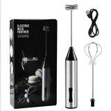 NNEDSZ Rechargeable Electric Milk Frother, Handheld Foam Maker, Coffee Frothing Wand, Whisk for Milk, Coffee, and Baking